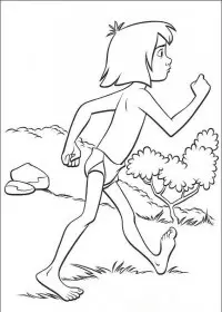 Fisă de colorat cu Cartea junglei de colorat p30