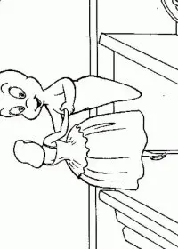 Fisă de colorat cu Casper de colorat p04