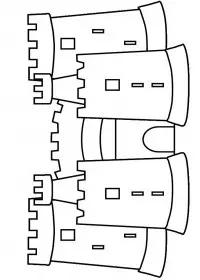 Fisă de colorat cu Castele de colorat p09