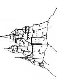 Fisă de colorat cu Castele de colorat p10