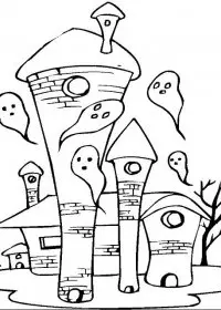 Fisă de colorat cu Castele de colorat p12