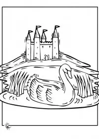 Fisă de colorat cu Castele de colorat p17