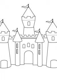 Fisă de colorat cu Castele de colorat p22