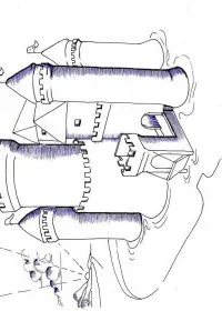 Fisă de colorat cu Castele de colorat p23