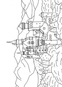 Fisă de colorat cu Castele de colorat p27