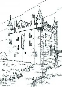 Fisă de colorat cu Castele de colorat p31
