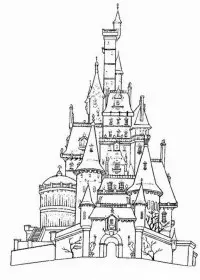 Fisă de colorat cu Castele de colorat p35