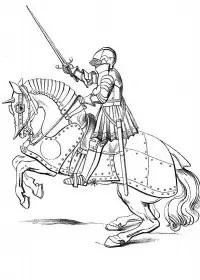 Fisă de colorat cu Cavaleri de colorat p17