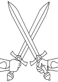 Fisă de colorat cu Cavaleri de colorat p21