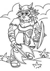 Fisă de colorat cu Cavaleri de colorat p27