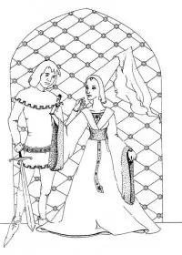 Fisă de colorat cu Cavaleri de colorat p30