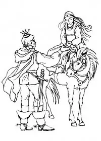 Fisă de colorat cu Cavaleri de colorat p39