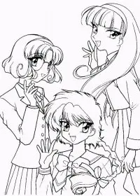 Fisă de colorat cu Cavalerul magic rayearth de colorat p05