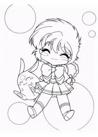 Fisă de colorat cu Cavalerul magic rayearth de colorat p11