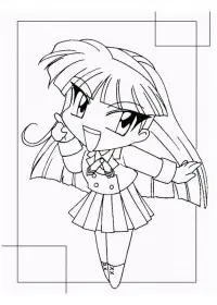 Fisă de colorat cu Cavalerul magic rayearth de colorat p15