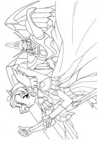 Fisă de colorat cu Cavalerul magic rayearth de colorat p29