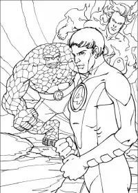 Cei Patru Fantastici de colorat