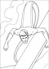 Fisă de colorat cu Cei patru fantastici de colorat p29