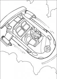 Fisă de colorat cu Cei patru fantastici de colorat p38