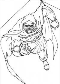 Fisă de colorat cu Cei patru fantastici de colorat p44