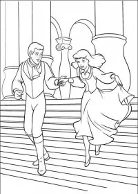 Fisă de colorat cu Cenusareasa de colorat p07