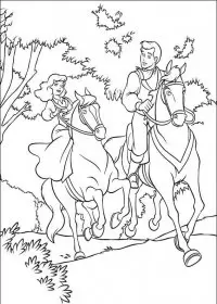 Fisă de colorat cu Cenusareasa de colorat p13