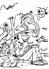 Fisă de colorat cu Cercetasi de colorat p04