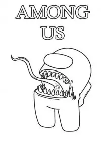 Fisă de colorat cu Among Us de colorat p5