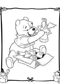 Fisă de colorat cu Christmas disney de colorat p03