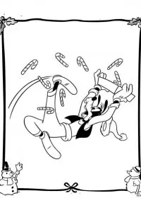 Fisă de colorat cu Christmas disney de colorat p06