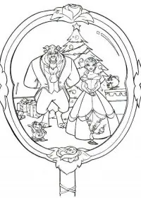 Fisă de colorat cu Christmas disney de colorat p08