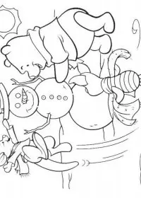 Fisă de colorat cu Christmas disney de colorat p09