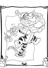 Fisă de colorat cu Christmas disney de colorat p10