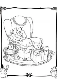 Fisă de colorat cu Christmas disney de colorat p11