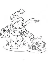 Fisă de colorat cu Christmas disney de colorat p13