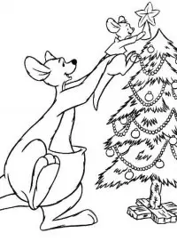 Fisă de colorat cu Christmas disney de colorat p19