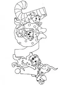 Fisă de colorat cu Christmas disney de colorat p23