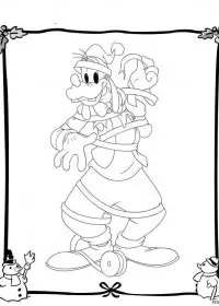 Fisă de colorat cu Christmas disney de colorat p25