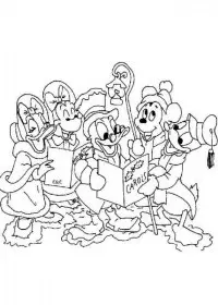 Fisă de colorat cu Christmas disney de colorat p27