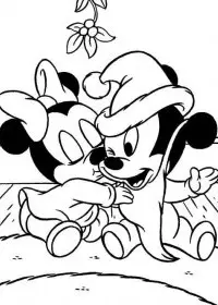 Fisă de colorat cu Christmas disney de colorat p33