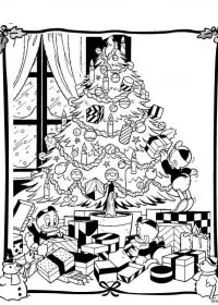 Fisă de colorat cu Christmas disney de colorat p36