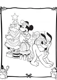Fisă de colorat cu Christmas disney de colorat p41