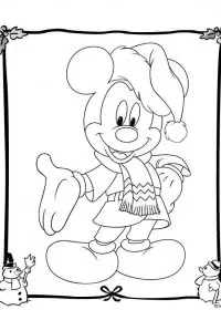 Fisă de colorat cu Christmas disney de colorat p47