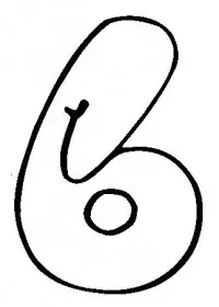 Fisă de colorat cu Cifre de colorat p16