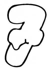 Fisă de colorat cu Cifre de colorat p17