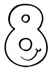 Fisă de colorat cu Cifre de colorat p18