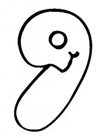 Fisă de colorat cu Cifre de colorat p19