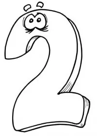 Fisă de colorat cu Cifrele de colorat p02