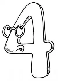 Fisă de colorat cu Cifrele de colorat p04