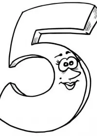 Fisă de colorat cu Cifrele de colorat p05